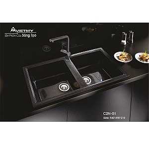 Chậu rửa chén đá Việt Mỹ C2N-01 chau-rua-chen-da-viet-my-c2n-01